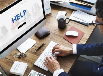 Call Center Hot Line Information Concept